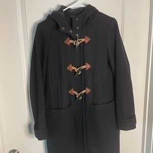 J Crew Hooded Toggle Coat